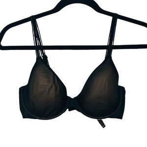 VICTORIA’S SECRET Lined Perfect Coverage Bra Size 32D in Black